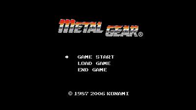 Metal Gear - Screenshot - Game Title Image
