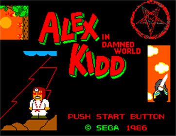 Alex Kidd in Damned World - Screenshot - Game Title Image