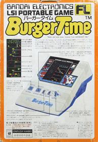 BurgerTime (VFD) - Box - Back Image