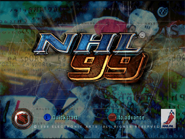 NHL 99 - Screenshot - Game Title Image
