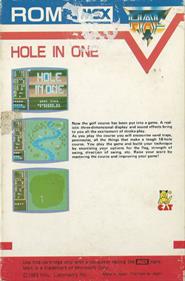 Hole In One - Box - Back Image