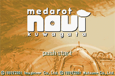 Medarot Navi: Kuwagata - Screenshot - Game Title Image