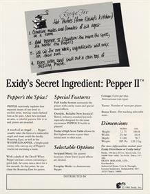 Pepper II - Advertisement Flyer - Back Image