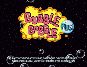 Bubble Bobble Plus! - Screenshot - Game Title Image