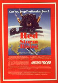 Red Storm Rising - Advertisement Flyer - Front Image