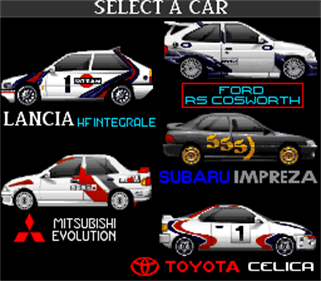 Rally: The Final Round of the World Rally Championship - Screenshot - Game Select Image