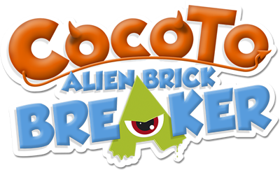 Cocoto: Alien Brick Breaker - Clear Logo Image