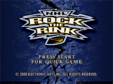 NHL Rock the Rink - Screenshot - Game Title Image