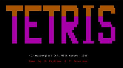 Tetris (1986) - Screenshot - Game Title Image