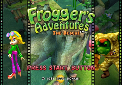 Frogger's Adventures: The Rescue - Screenshot - Game Title Image