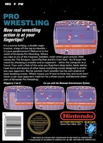 Pro Wrestling - Box - Back Image