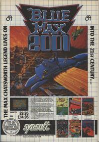 Blue Max 2001 - Advertisement Flyer - Front Image