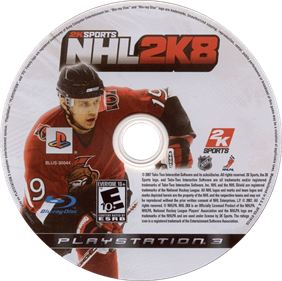 NHL 2K8 - Disc Image