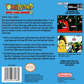 Super Mario Advance 3: Yoshi's Island - Box - Back - Reconstructed