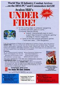 Under Fire! - Advertisement Flyer - Front Image