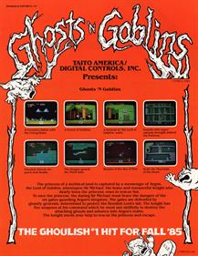 Ghosts'n Goblins - Advertisement Flyer - Front Image