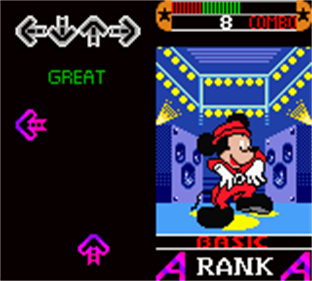Dance Dance Revolution GB: Disney Mix - Screenshot - Gameplay Image