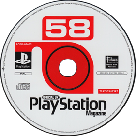 Official UK PlayStation Magazine: Demo Disc 58 - Disc Image