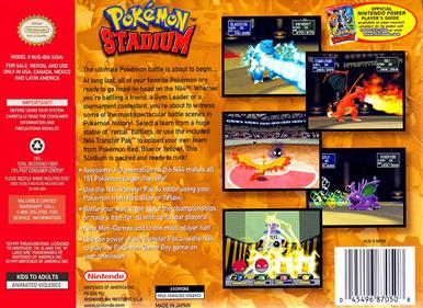 Pokémon Stadium - Box - Back Image