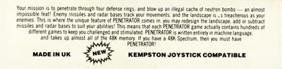 Penetrator - Box - Back Image