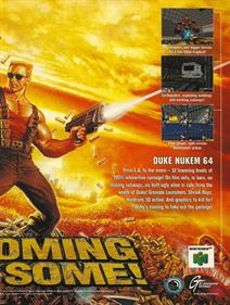 Duke Nukem: Total Meltdown - Advertisement Flyer - Back Image