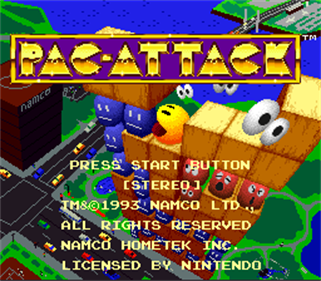 Pac-Attack - Screenshot - Game Title Image