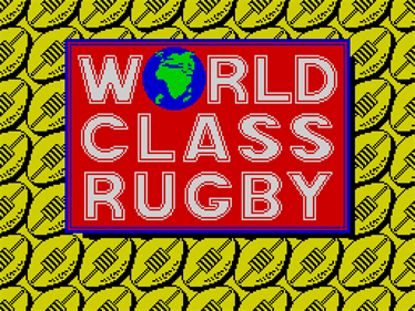 World Class Rugby - Screenshot - Game Title Image