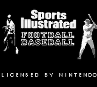 Sports Illustrated: Championship Football & Baseball - Screenshot - Game Title Image