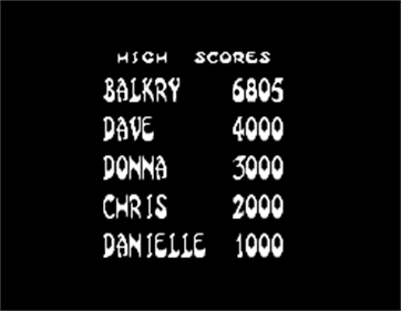 Dragon: The Bruce Lee Story - Screenshot - High Scores Image