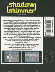 Shadow Skimmer - Box - Back Image