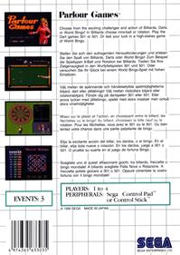 Parlour Games - Box - Back Image