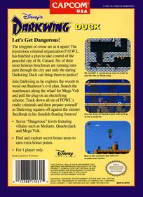 Darkwing Duck - Box - Back Image