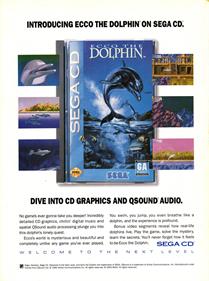 Ecco the Dolphin - Advertisement Flyer - Front Image