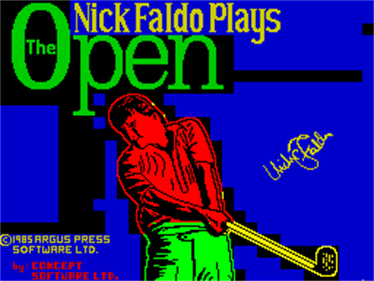 Nick Faldo Plays the Open - Screenshot - Game Title Image