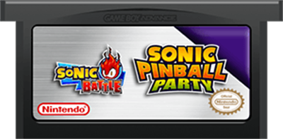 2 Games in 1: Sonic Battle + Sonic Pinball Party - Fanart - Cart - Front