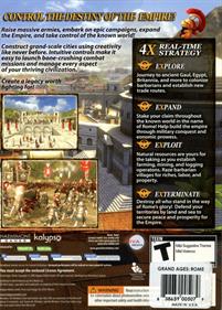 Grand Ages: Rome - Box - Back Image