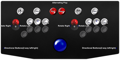 Asteroids Deluxe - Arcade - Controls Information Image