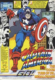 Captain America in: The Doom Tube of Dr. Megalomann - Advertisement Flyer - Front Image