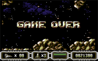 Enforcer: Fullmetal Megablaster - Screenshot - Game Over Image