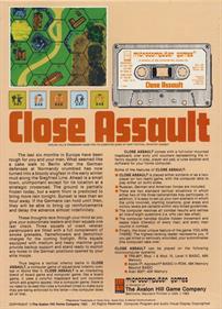 Close Assault - Box - Back Image