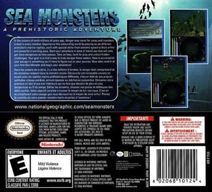 Sea Monsters: A Prehistoric Adventure - Box - Back Image