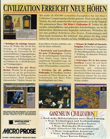 Sid Meier's Civilization II - Box - Back Image