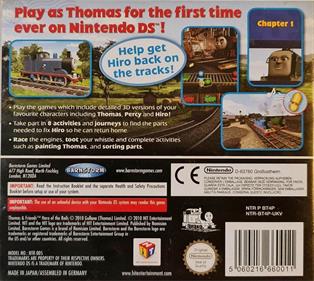 Thomas & Friends: Hero of the Rails - Box - Back Image