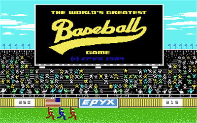 The World's Greatest Baseball Game - Screenshot - Game Title Image