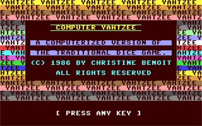 Computer Yahtzee - Screenshot - Game Title Image