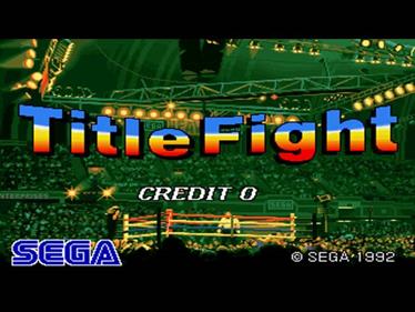 Title Fight - Screenshot - Game Title Image