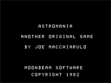 Astromania - Screenshot - Game Title Image