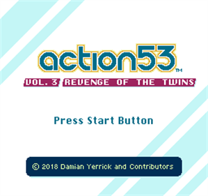 Action 53 Vol. 3: Revenge of the Twins - Screenshot - Game Title Image