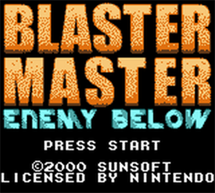 Blaster Master: Enemy Below - Screenshot - Game Title Image