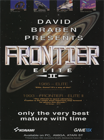 Frontier: Elite II - Advertisement Flyer - Front Image